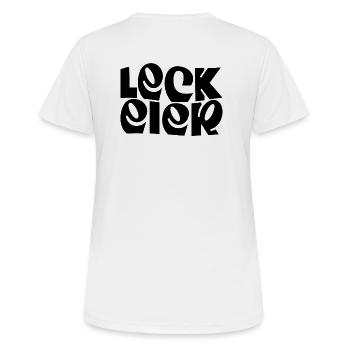 Lécher les œufs - T-shirt respirant Femme - blanc - Dos - AI Model Female 172 dark (172cm)