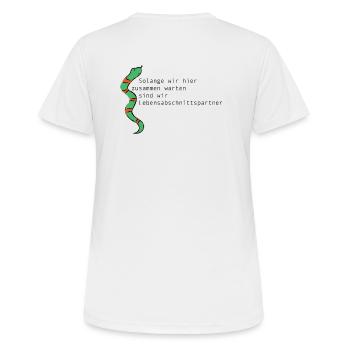 LIFE STAGE PARTNER - Women's Breathable T-Shirt - white - Back - AI Model Female 172 dark (172cm)