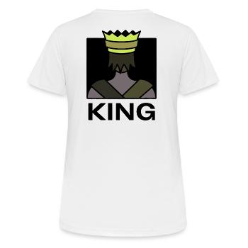 King - T-shirt respirant Femme - blanc - Dos - AI Model Female 172 dark (172cm)