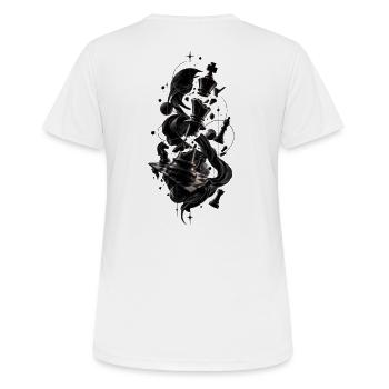 Chess Art -Epic Broken King & Board- - Women's Breathable T-Shirt - white - Back - AI Model Female 172 dark (172cm)