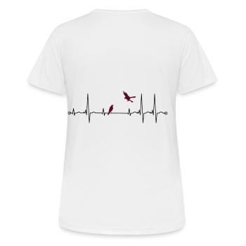 Pulse with ravens - Women's Breathable T-Shirt - white - Back - AI Model Female 172 dark (172cm)