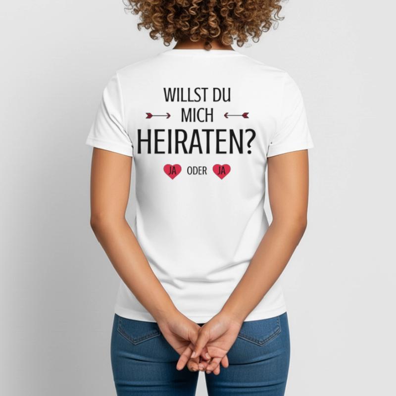 Will you marry me wedding request saying Women's Breathable T-Shirt