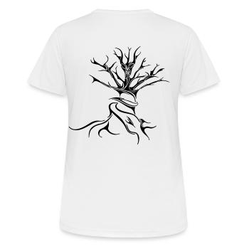 Créatures arborescentes - T-shirt respirant Femme - blanc - Dos - AI Model Female 172 dark (172cm)