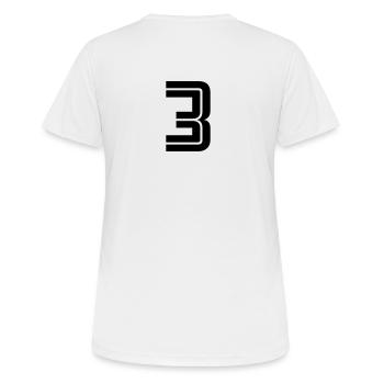 3 - Women's Breathable T-Shirt - white - Back - AI Model Female 172 dark (172cm)