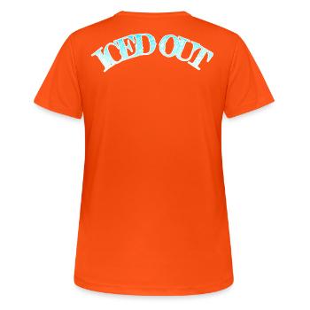 Iced Out - Women's Breathable T-Shirt - neon orange - Back - AI Model Female 172 dark (172cm)