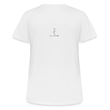 Weinnachten lustiges motiv - Frauen T-Shirt atmungsaktiv - Weiß - Hinten - AI Model Female 172 dark (172cm)