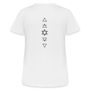 elements of alchemie - Women's Breathable T-Shirt - white - Back - AI Model Female 172 dark (172cm)