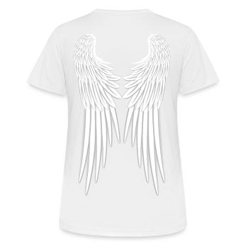 Ailes d'anges - T-shirt respirant Femme - blanc - Dos - AI Model Female 172 dark (172cm)