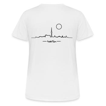 Berlin - T-shirt respirant Femme - blanc - Dos - AI Model Female 172 dark (172cm)