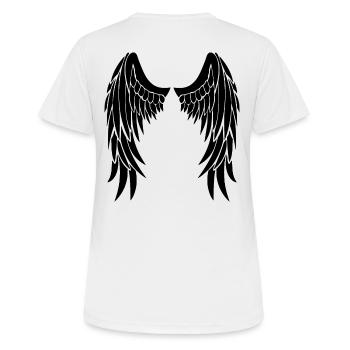 ailes d'anges - T-shirt respirant Femme - blanc - Dos - AI Model Female 172 dark (172cm)