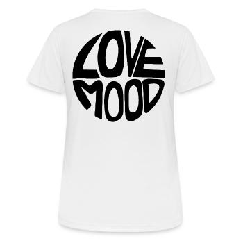 Love Mood - Women's Breathable T-Shirt - white - Back - AI Model Female 172 dark (172cm)