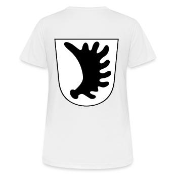 Prusse orientale - T-shirt respirant Femme - blanc - Dos - AI Model Female 172 dark (172cm)
