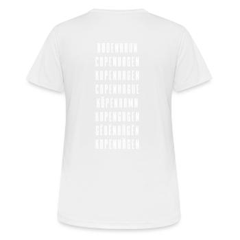 copenhague - T-shirt respirant Femme - blanc - Dos - AI Model Female 172 dark (172cm)