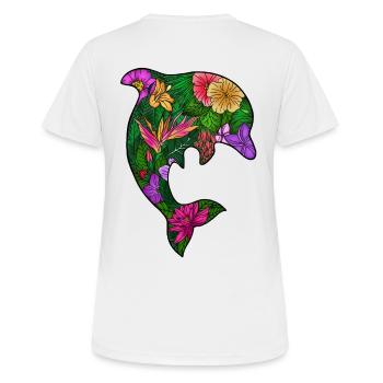 Exotic Garden - Women's Breathable T-Shirt - white - Back - AI Model Female 172 dark (172cm)