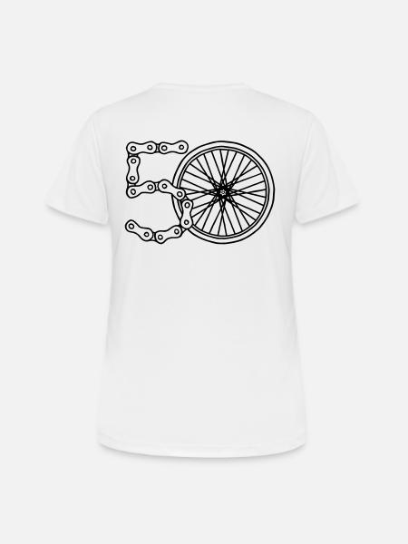 Happy Birthday 50, Radfahrer! - Women's Breathable T-Shirt - white