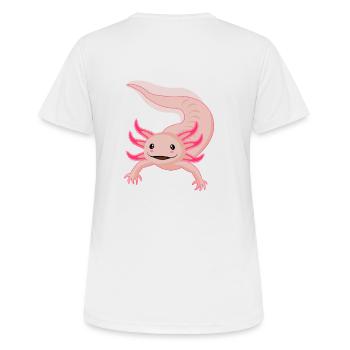 Jolie Axolotl Schwanzlurch - T-shirt respirant Femme - blanc - Dos - AI Model Female 172 dark (172cm)