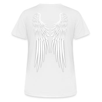 Ange aile aile ange ange aile angélique - T-shirt respirant Femme - blanc - Dos - AI Model Female 172 dark (172cm)