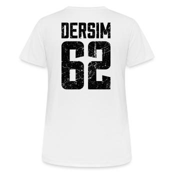 Dersim 62 Türkei Turkiye Geschenk Urlaub TR Türk - Frauen T-Shirt atmungsaktiv - Weiß - Hinten - AI Model Female 172 dark (172cm)