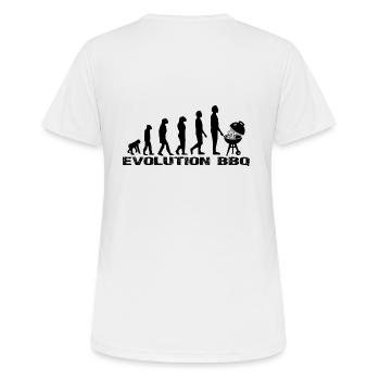 BBQ - T-shirt respirant Femme - blanc - Dos - AI Model Female 172 dark (172cm)