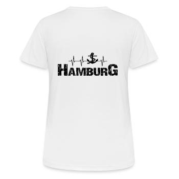 Hambourg - T-shirt respirant Femme - blanc - Dos - AI Model Female 172 dark (172cm)