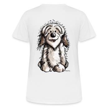 Sweet Havanese Dog - Dogs - Puppy - Women's Breathable T-Shirt - white - Back - AI Model Female 172 dark (172cm)