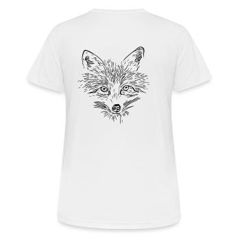 Fox Face - Fox Face - Women's Breathable T-Shirt - white - Back - AI Model Female 172 dark (172cm)