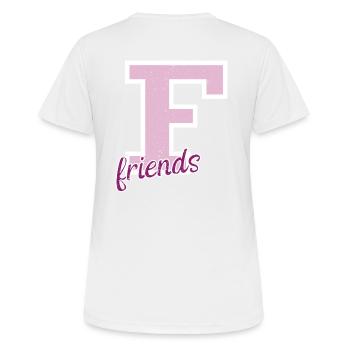Best friends forever 3 meilleures amies cadeau - T-shirt respirant Femme - blanc - Dos - AI Model Female 172 dark (172cm)