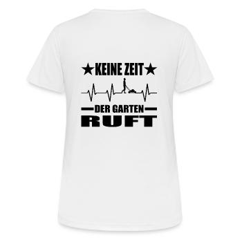 Garten - Frauen T-Shirt atmungsaktiv - Weiß - Hinten - AI Model Female 172 dark (172cm)