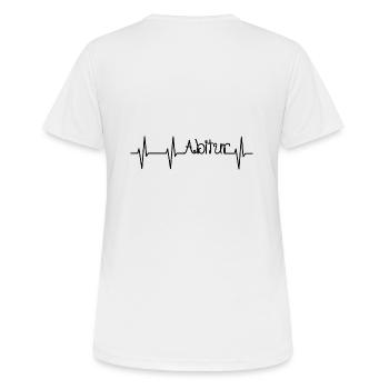 Abitur - Frauen T-Shirt atmungsaktiv - Weiß - Hinten - AI Model Female 172 dark (172cm)