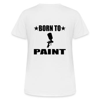 Lackierer - Frauen T-Shirt atmungsaktiv - Weiß - Hinten - AI Model Female 172 dark (172cm)