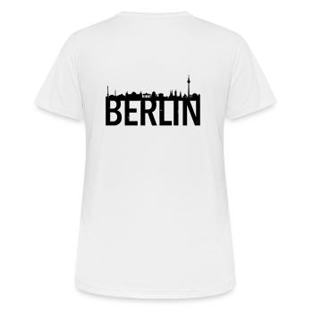Skyline de Berlin - T-shirt respirant Femme - blanc - Dos - AI Model Female 172 dark (172cm)
