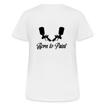 Lackierer - Frauen T-Shirt atmungsaktiv - Weiß - Hinten - AI Model Female 172 dark (172cm)