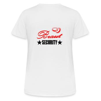 Junggesellenabschied - Frauen T-Shirt atmungsaktiv - Weiß - Hinten - AI Model Female 172 dark (172cm)