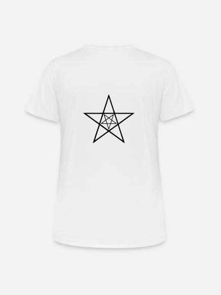 5, pentagram, five star pentagram, star, alchemy, - Women's Breathable T-Shirt - white