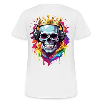 Casque - T-shirt respirant Femme - blanc - Dos - AI Model Female 172 dark (172cm)
