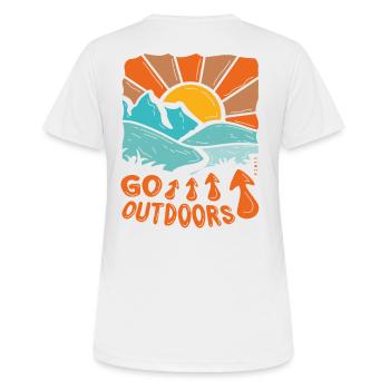 Go outdoors - Women's Breathable T-Shirt - white - Back - AI Model Female 172 dark (172cm)