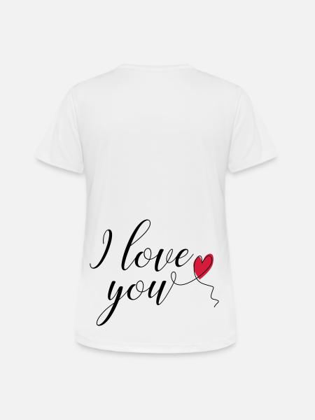 Ich liebe dich - Women's Breathable T-Shirt - white