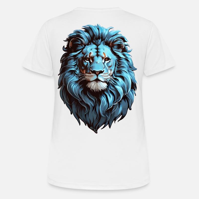 Löwe - Frauen T-Shirt atmungsaktiv - Weiß