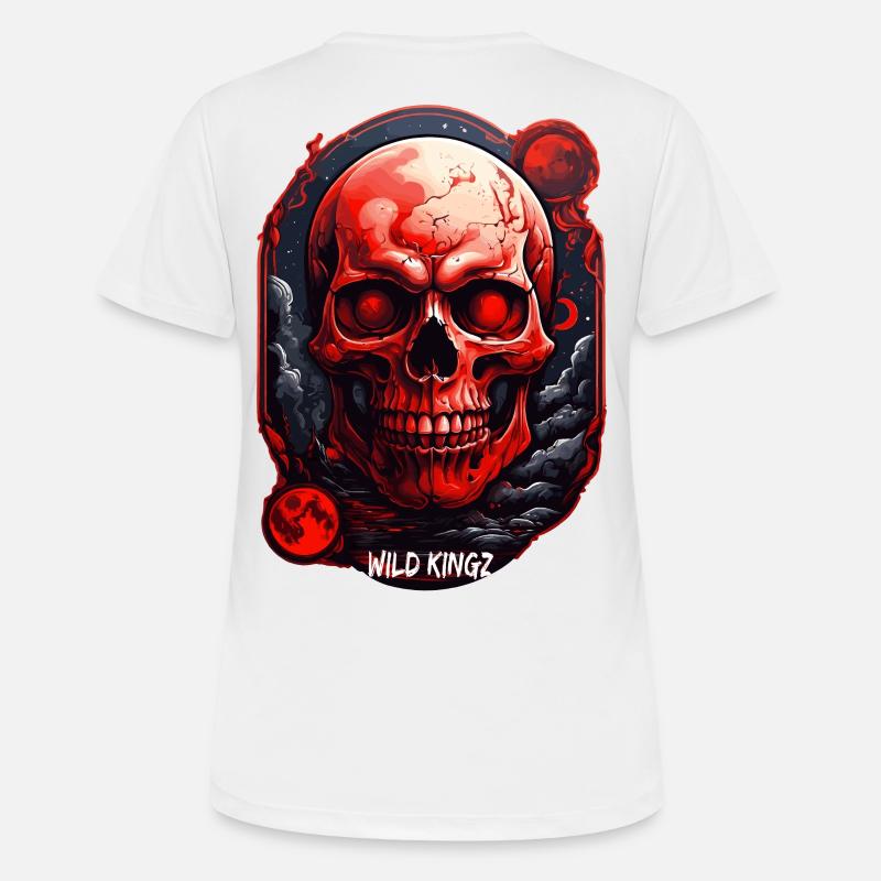 Crâne - T-shirt respirant Femme - blanc
