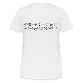 Formules mathématiques - T-shirt respirant Femme - blanc - Dos - AI Model Female 172 dark (172cm)