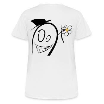 Crazy male - Women's Breathable T-Shirt - white - Back - AI Model Female 172 dark (172cm)