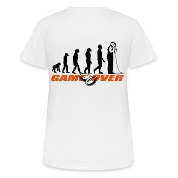 Junggesellenabschied Junggesellinnenabschied - Frauen T-Shirt atmungsaktiv - Weiß - Hinten - AI Model Female 172 dark (172cm)