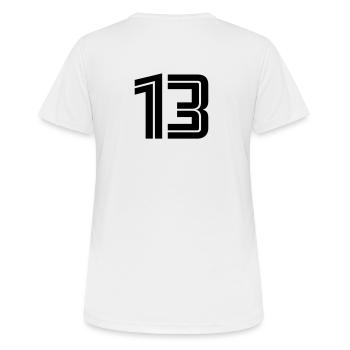 13 - Women's Breathable T-Shirt - white - Back - AI Model Female 172 dark (172cm)