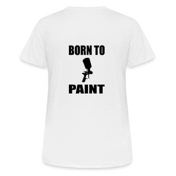 Lackierer - Frauen T-Shirt atmungsaktiv - Weiß - Hinten - AI Model Female 172 dark (172cm)