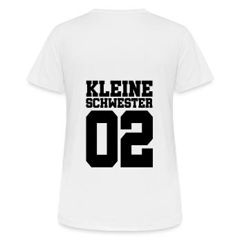 Petite sœur Partnershirt - T-shirt respirant Femme - blanc - Dos - AI Model Female 172 dark (172cm)
