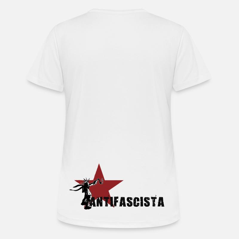 antifascist - Women's Breathable T-Shirt - white