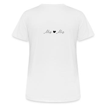Mrs and Mrs - Women's Breathable T-Shirt - white - Back - AI Model Female 172 dark (172cm)