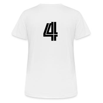 4 - Women's Breathable T-Shirt - white - Back - AI Model Female 172 dark (172cm)
