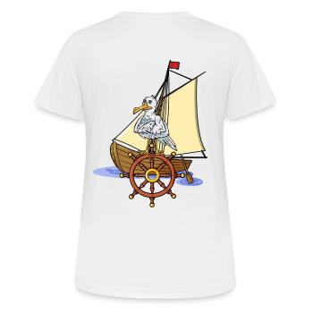 Seagull Seafarer Croisière TravelEr Ahoi - T-shirt respirant Femme - blanc - Dos - AI Model Female 172 dark (172cm)