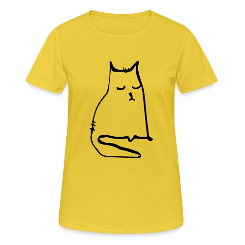 sad cat - Frauen T-Shirt atmungsaktiv